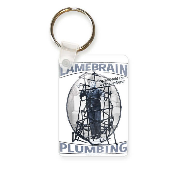 Three Stooges Curly Lamebrain Plumbing Key Chain