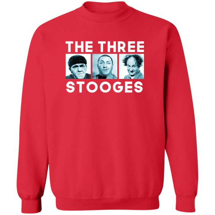 Three Stooges Squares Crewneck Pullover Sweatshirt