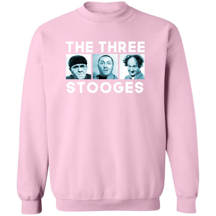 Three Stooges Squares Crewneck Pullover Sweatshirt