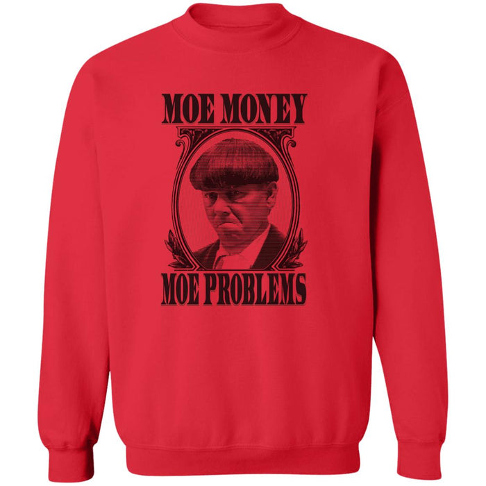 Three Stooges Moe Money Moe Problems Crewneck Pullover Sweatshirt