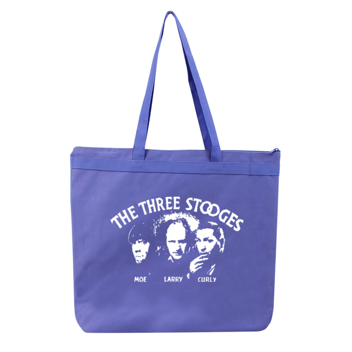 Three Stooges Opening Credits Liberty Bags Large Zipper Tote