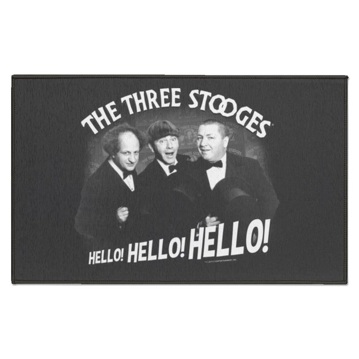 Three Stooges Hello Hello Hello Doormat