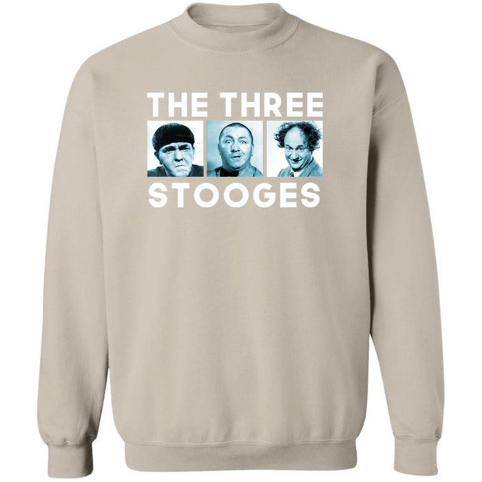 Three Stooges Squares Crewneck Pullover Sweatshirt