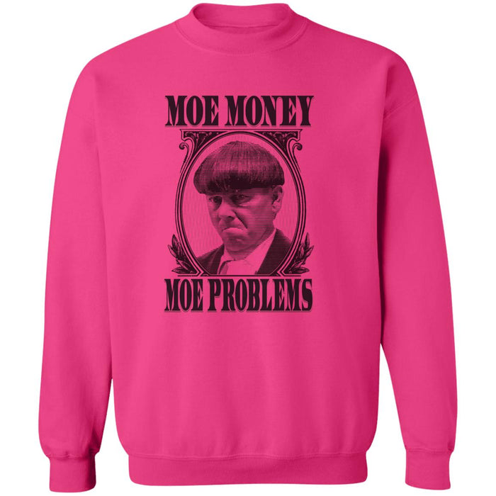 Three Stooges Moe Money Moe Problems Crewneck Pullover Sweatshirt