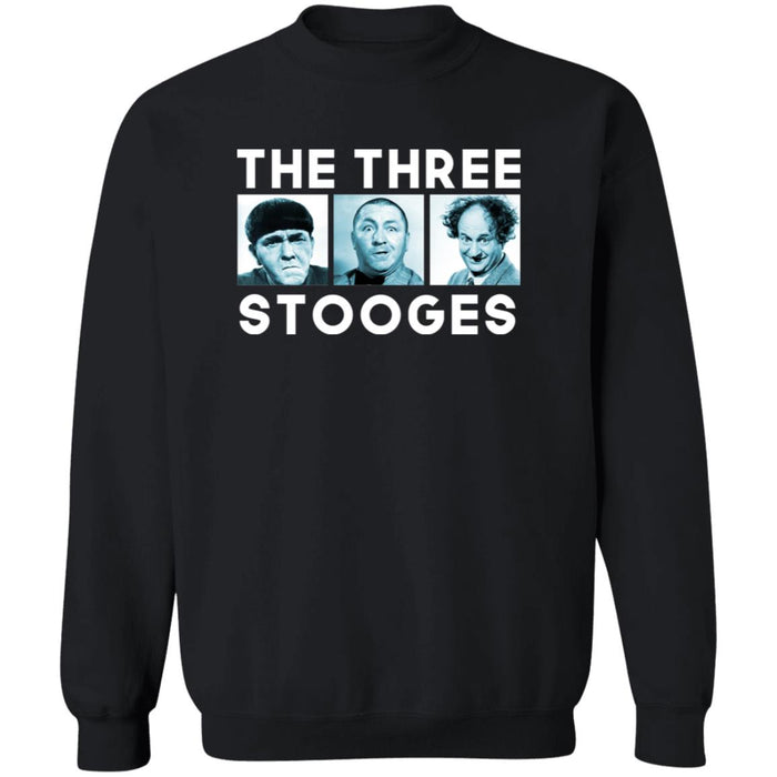 Three Stooges Squares Crewneck Pullover Sweatshirt