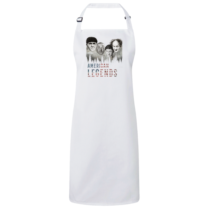 Three Stooges American Legends Sustainable Unisex Bib Apron