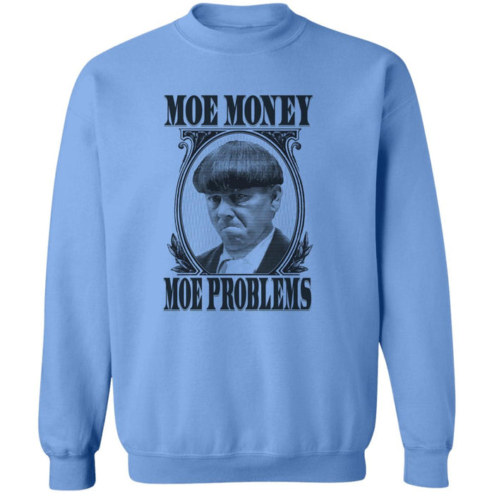 Three Stooges Moe Money Moe Problems Crewneck Pullover Sweatshirt