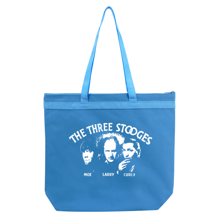 Three Stooges Opening Credits Liberty Bags Large Zipper Tote