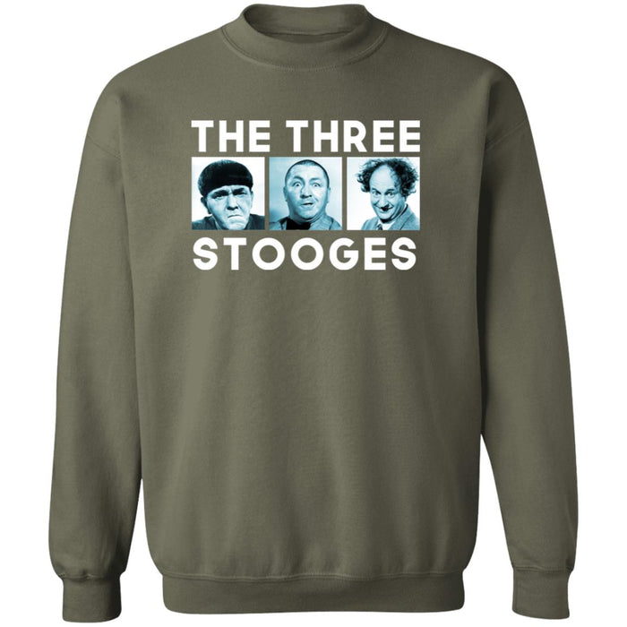 Three Stooges Squares Crewneck Pullover Sweatshirt