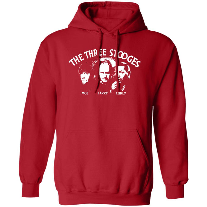 Three Stooges Classic Credits Red Pullover Hoodie