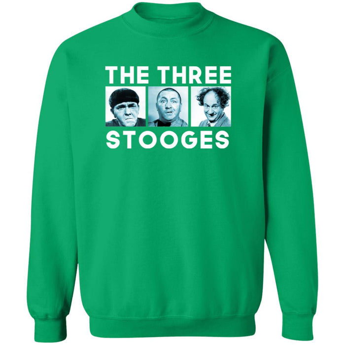 Three Stooges Squares Crewneck Pullover Sweatshirt