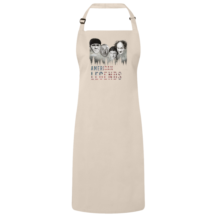 Three Stooges American Legends Sustainable Unisex Bib Apron