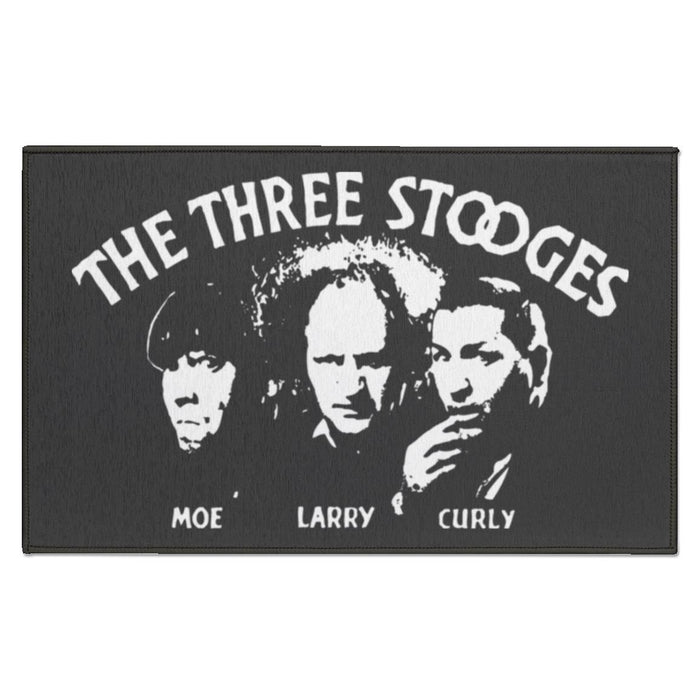 Three Stooges Classic Credits Doormat