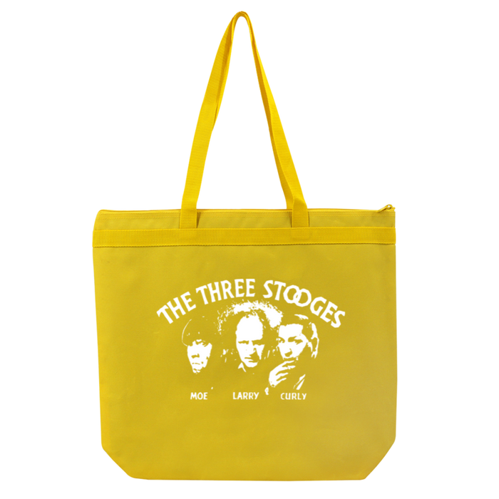 Three Stooges Opening Credits Liberty Bags Large Zipper Tote