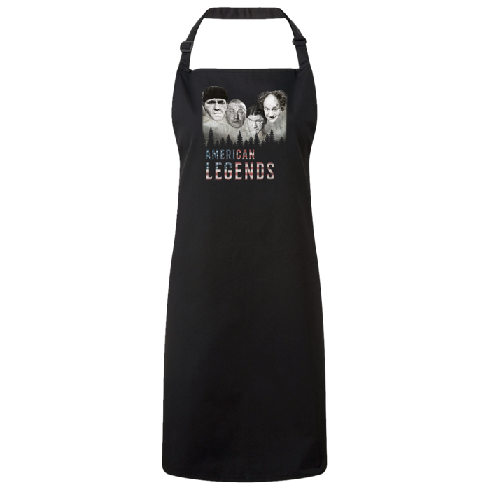 Three Stooges American Legends Sustainable Unisex Bib Apron