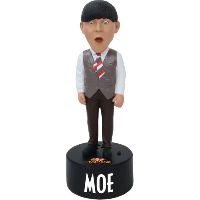 Three Stooges Talking Bobbleheads - Set Of 4 - Moe, Larry, Curly, Shemp - PRE SALE