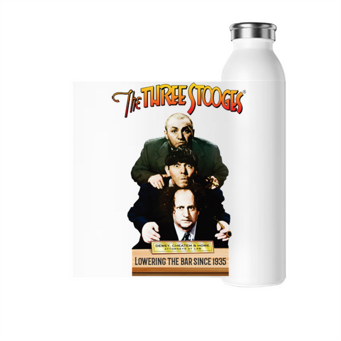 Three Stooges Dewey Cheatem & Howe Water Bottle