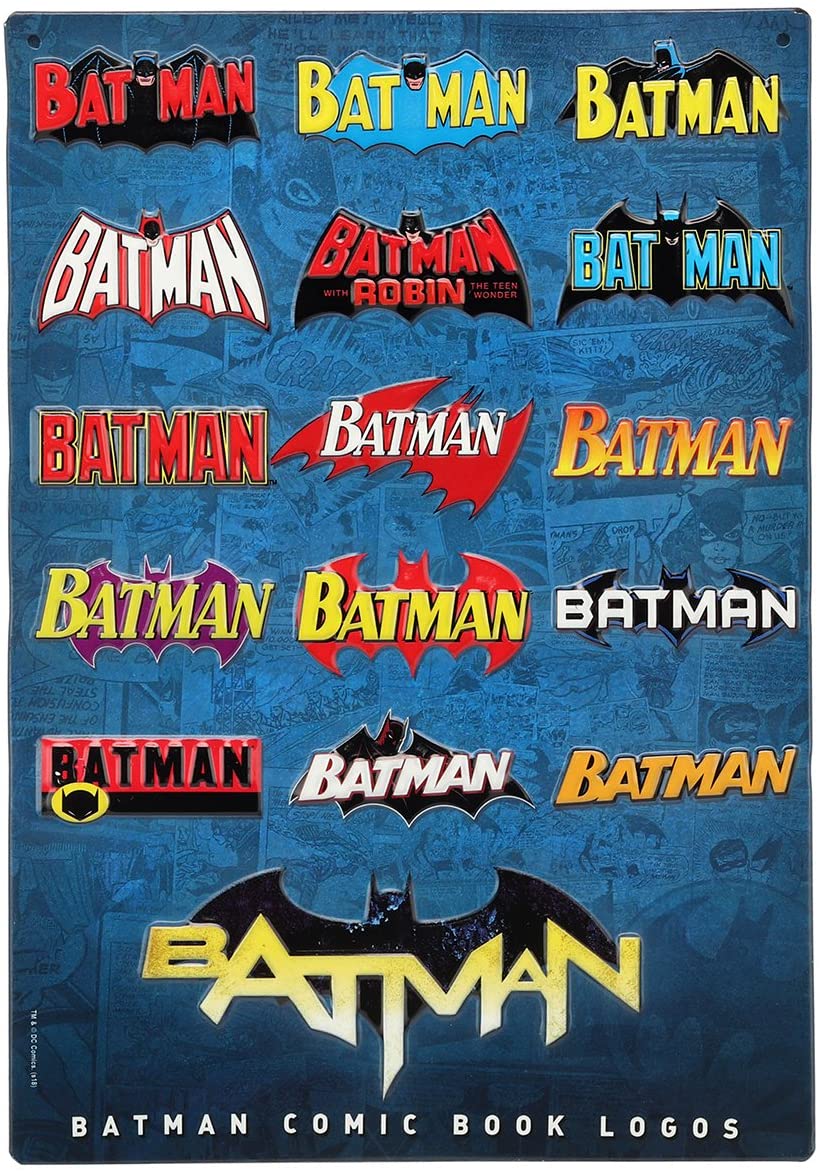 The emergence of the Batman logo through time and space