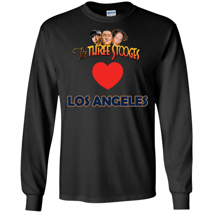 Three Stooges Love Los Angeles Long Sleeve Heart Shirt