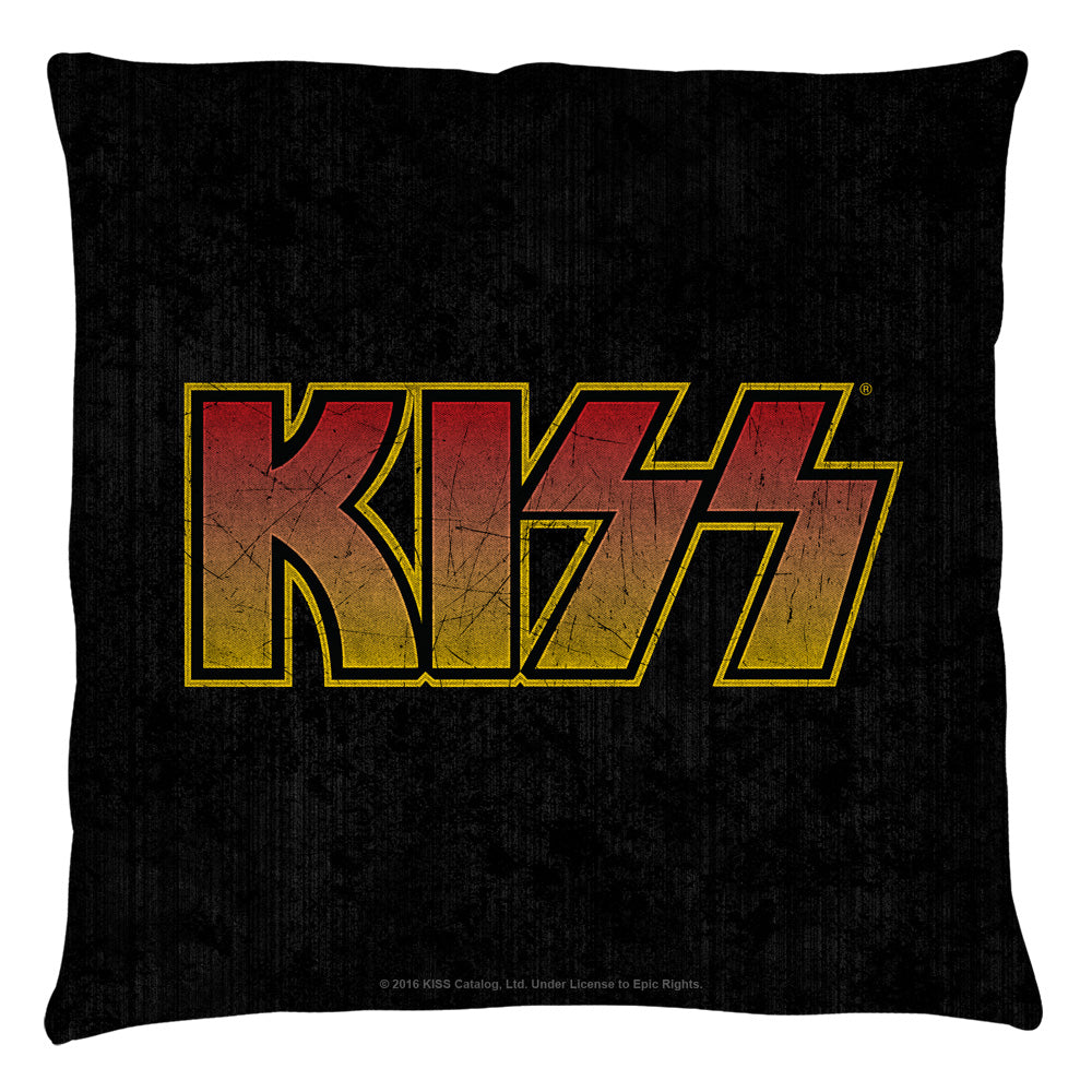 Kiss Logo Throw Pillow - 14X14