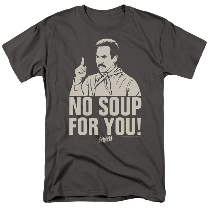 SEINFELD/NO SOUP-S/S ADULT 18/1-CHARCOAL-LG