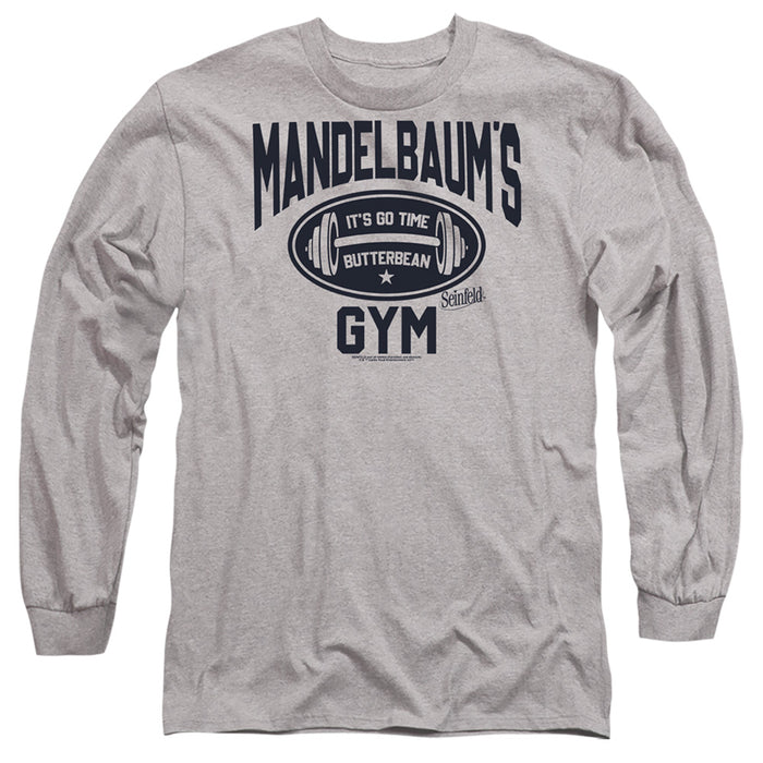 SEINFELD/MANDELBAUM'S GYM-L/S ADULT 18/1-ATHLETIC HEATHER-2X