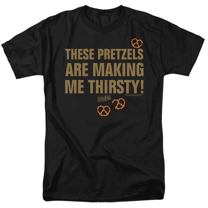 SEINFELD/PRETZELS THIRSTY-S/S ADULT 18/1-BLACK-SM